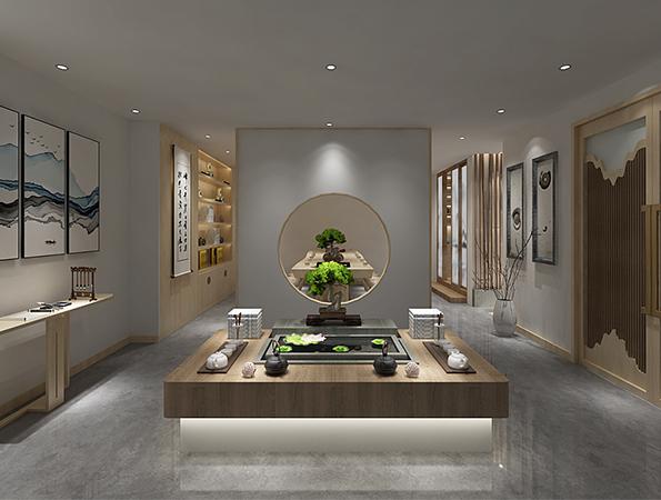 100㎡中式风格茶室123656的网站怎么开www_日博365wWW133562_365体育投注注册设计 | 茶阅世界